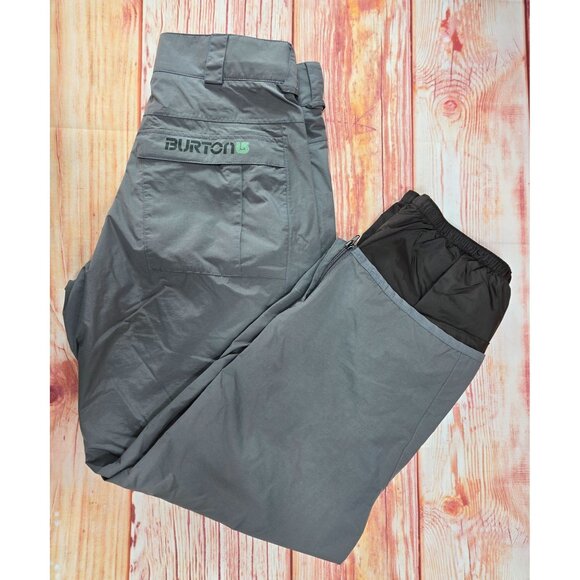Burton Mens Gray Snow Pants Medium Waterproof Nylon - Picture 3 of 12